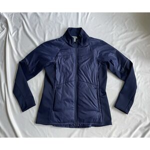Athleta Jacket Women's Size L Cozy Insulated Rock Creek Jacket Blue